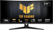 Monitor Gaming ASUS TUF Gaming VG34VQ3B - 34 pulgadas WQHD (3440x1440), curvo, 180Hz, ELMB Sync, FreeSync Premium, 1ms MPRT, 90% DCI-P3, DisplayWidget Center