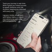 Navegador para moto Beeline Moto II, navegación global, interfaz de minimapa, 14h de batería, IP67, USB C, soporte de correa