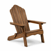 Silla Adirondack de madera de acacia marrón