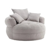 Sillón redondo tipo perezoso – Blanco/Azul/Gris/Amarillo/Naranja/Rojo rosa/Azul marino/Verde, asiento individual y doble