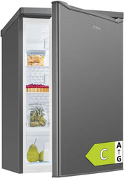 Refrigerador Bomann® sin congelador | Clase energética C | 85 cm | 5 años de garantía en el compresor | Refrigerador pequeño | 0-8 °C | silencioso 35 dB | 3 estantes | Refrigerador estándar 126 L | VS 7258 inox