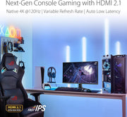 Monitor Gaming ASUS, Negro, 32" 4K 160Hz HDMI 2.1