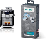 Cafetera superautomática SIEMENS EQ6 plus s700 TE657503DE, para una gran variedad de especialidades de café, boquilla para espuma de leche, molinillo de cerámica, función de doble taza, antical, limpieza automática por vapor, 1500 W, acero inoxidable