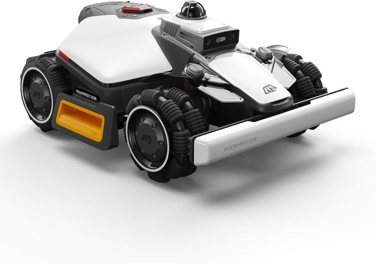 Robot cortacésped MAMMOTION LUBA 2 AWD 1500 sin cable perimetral, rec. 1500 m², LiDAR 360° y visión IA de doble cámara, ajuste automático de altura, pendiente del 80%, DropMow, cartografía multizona automática, 20 zonas múltiples