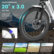 MOONCOOL Bicicleta eléctrica de tres ruedas plegable, bicicleta eléctrica de 20" para hombre y mujer, batería de 36V 20Ah, motor de 250W 45 Nm, pantalla LCD, resistente al agua IP65, 3 modos de conducción, con cestas grandes y reposapiés