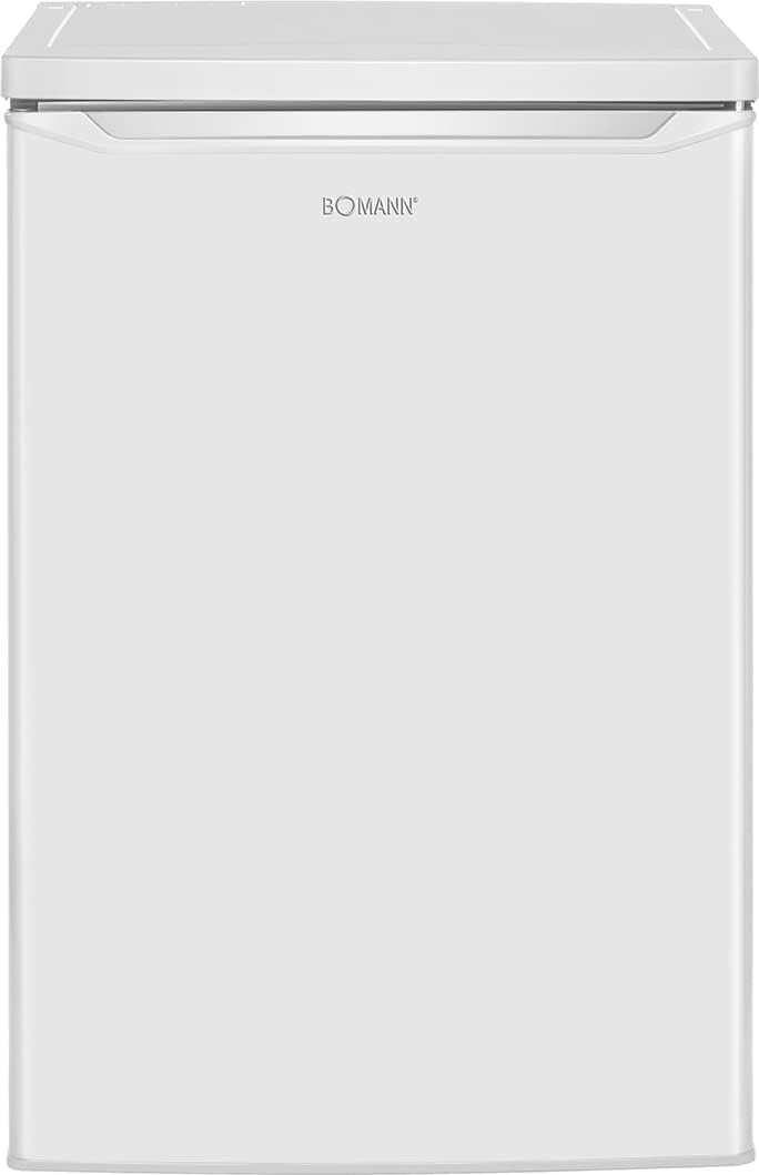 Refrigerador con congelador pequeño Bomann® | Refrigerador con 2 estantes | silencioso | con congelador de 4 estrellas | refrigerador pequeño con compartimento para frutas y verduras | bisagra de puerta reversible | KS 7251 blanco