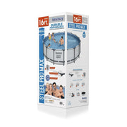 Piscina elevada redonda Bestway Steel Pro MAX con bomba y cobertor