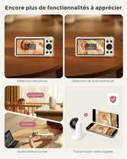 Monitor de bebé WiFi Momcozy