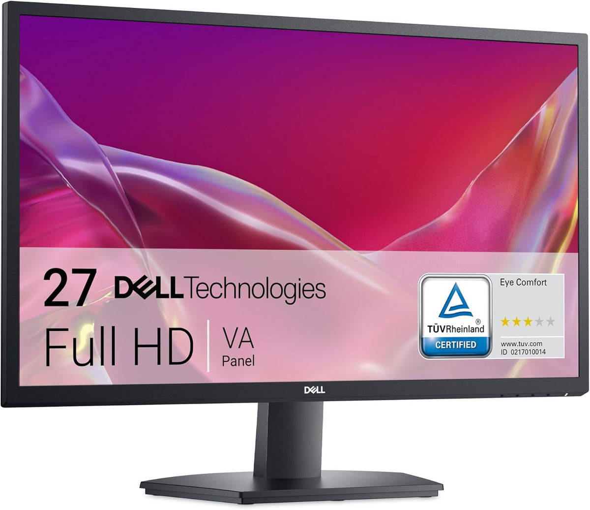 Dell SE2725H Monitor PC 27" Full HD (1920x1080), 75Hz, VA, 5ms, VESA (100x100mm), HDMI, VGA, Garantía de 3 años, Negro