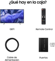 Samsung TV 50 pulgadas QLED QE1F 4K Smart TV, imagen y sonido con IA 4K, Samsung Vision AI, el auténtico Quantum Dot TV Plus