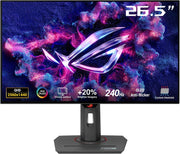 ASUS ROG Strix OLED XG27AQDMG - Monitor gaming WQHD de 27 pulgadas - 240 Hz, 0,03 ms GtG, G-Sync, FreeSync, AdaptiveSync, DisplayHDR 400 TB - OLED de 10 bits, 16:9, 2560x1440, DP 1.4 DSC, HDMI, Hub USB, Ergo