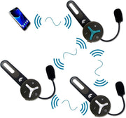 @tec BuddyChat Trio - Módulo de auricular Bluetooth® 3X para sistema de intercomunicación de hasta 3 personas (intercomunicador, manos libres) con un alcance de hasta 1 km