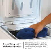Corberó - Lavadora de carga superior 6.5kg | CLACSM6524 | 1200 RPM | 16 programas, función vapor, ECO, limpieza de tambor | Inicio diferido | Lavado rápido | Planchado fácil | Indicadores LED | Blanco