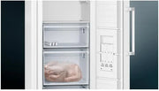 Congelador Siemens GS54NAWCV iQ500, 176 x 70 cm, 327 L, noFrost nunca más volver a descongelar, bigBox espacio para alimentos congelados grandes, varioZone estantes y cajones de cristal flexibles, Blanco