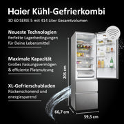 HAIER Refrigerador con congelador inferior HTW5620DNMG