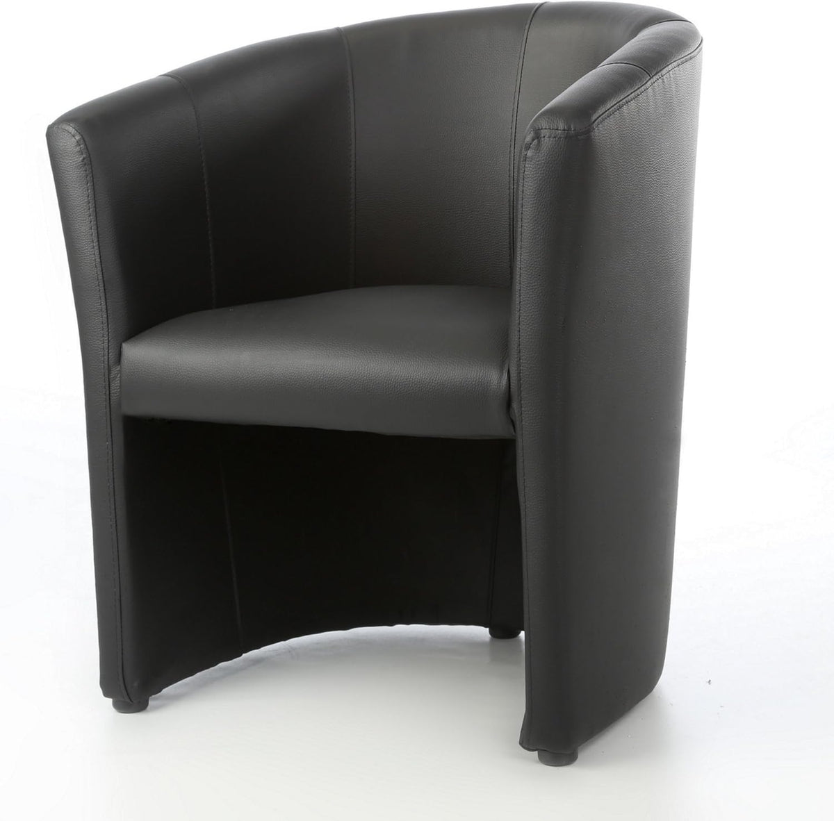 Sillón de diseño, sillón club, sillón lounge, mueble club, silla de oficina, mobiliario para consultorio en piel sintética, tapizado, negro