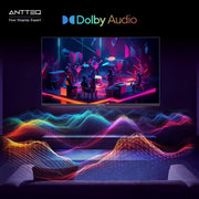 Smart TV Antteq AV24H3 de 24 pulgadas (60 cm) con Netflix, Prime Video, Rakuten TV, Disney+, YouTube, UVM, WiFi, sintonizador triple DVB-T2 / S2 / C