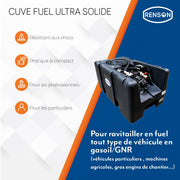 Depósito para coche de 200 L, gasóleo/GNR con bomba de 12 V 40 L/min, depósito de combustible para almacenamiento de gasóleo con estación de llenado y pistola automática