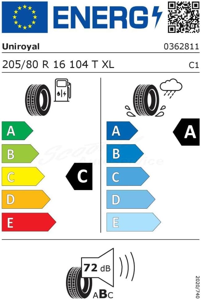 Uniroyal RainExpert 3 SUV XL FR - 205/80R16 104T - Neumático de verano