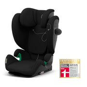 CYBEX Gold Silla de coche infantil Solution G i-Fix, para coches con y sin ISOFIX, desde aprox. 3 hasta 12 años (100 - 150 cm), desde aprox. 15 hasta 50 kg, Lava Grey