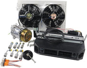 Aire acondicionado para coche, kit de aire acondicionado universal para automóvil 12V 24V, A/C para camión, minibús, furgoneta, tractor, excavadora, vehículo recreativo (12V solo frío)