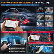 LAUNCH X431 Pro Elite Maletín de diagnóstico OBD2 para coche, bidireccional, codificación en línea de ECU, diagnóstico completo del sistema, más de 38 servicios de reinicio, CANFD DOIP, FCA, 2 años de actualización