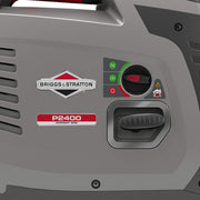 Generador inversor portátil a gasolina Briggs & Stratton PowerSmart Series P2400, energía limpia de 2400 vatios/1800 vatios, silencioso y ligero