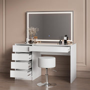Tocador Livinity Imola, blanco, 120 cm con iluminación LED