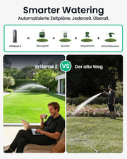Dispositivo de riego multizona AIPER IrriSense 2 con control por aplicación, sensor de lluvia y programación inteligente para céspedes de 445 m²