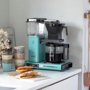 Moccamaster KBG Select, cafetera, cafetera retro, café de filtro, color blanco hueso, 1,25 L