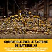 Kit de 5 herramientas XR 18V, 1 taladro atornillador, 1 atornillador de impacto de 3 velocidades, 1 sierra de calar, 1 sierra circular, 1 linterna LED, 3 baterías de 5Ah, 1 cargador y 2 maletines TSTAK, DCK551P3T-QW