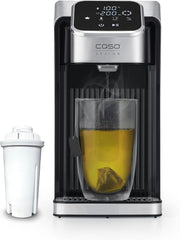 CASO HW 770 Advanced - Dispensador de agua caliente, agua caliente en segundos, 13 niveles de temperatura (40-100°C), función de memoria, ahorra hasta un 50% de energía en comparación con los hervidores de agua, incluye filtro de agua