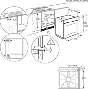 Horno empotrable AEG – Serie 5 Aire caliente circular: resultados de cocción uniformes en 3 niveles – Autolimpieza por pirólisis – 25 programas automáticos – Pantalla táctil LED – Calentamiento rápido – Negro – BPE53516AB