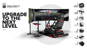 Wheel Stand 2.0 Soporte para volante de gaming y pedales, plegable, con asiento de gaming acoplable