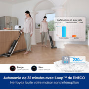 Tineco Floor One S6, limpiador de suelos inalámbrico todo en uno para suelos duros, gran autonomía, perfecto para suciedad difícil y pelo de mascotas, limpieza de bordes mejorada, autolimpieza