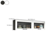 Alacenas de pared para cocina, de madera blanca