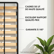 Cama Abatible para 2 Personas - 140cm x 200cm - Cama Mural Plegable - Vertical - Clásica