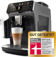 Cafetera superautomática Philips Serie 5500 – Sistema de leche LatteGo, 20 especialidades de café frías y calientes, 40% más silenciosa con SilentBrew, QuickStart, Negro/Gris (EP5544/50)