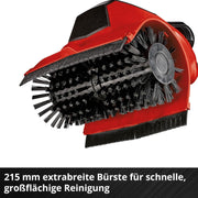 Cepillo de superficies a batería Einhell PICOBELLA 18/215 Power X-Change (18 V, multifuncional, conexión de manguera de jardín integrada, incl. cepillo MEDIUM, sin batería)