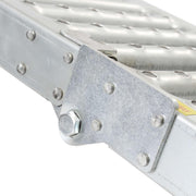 Wiltec Juego de 2 rampas de acceso plegables articuladas – 2000 x 250 x 50 mm – capacidad máx. 1600 kg – de acero – rampa de carga para mantenimiento y acceso a vehículos utilitarios, motos, ATV, quad y remolques