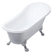Bañera Lykke con patas Nordic Deluxe 1700x750x730mm, blanca