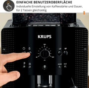 Cafetera superautomática EA810870 1,8L 1450W con boquilla de espuma de leche, función para 2 tazas y sistema Thermoblock