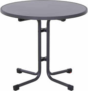 Mesa plegable Paco Ø 80 cm antracita mate acero/melamina