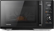 Microondas Toshiba MW3-AC26SFI(BK) con grill y convección/Horno microondas 6 en 1/26 L/Grill de 1000 W/Inversor Origin/Función Chef Defrost/Convección/Cocción combinada/Grill/Freidora de aire/Menú automático/Negro