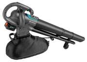 Aspirador/soplador de hojas a batería PowerJet Collect 18 V con función de aspiración y soplado, bolsa de recogida y velocidad ajustable, set