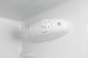 VOK Frigorífico Combi 154L EVR-154DEW, 142 cm Altura x 48,3 cm Ancho, Clase E, Bajo Nivel Sonoro 39 dB, Puerta Reversible, Estanterías Cristal Reforzado, Blanco