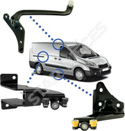 3 rodillos para puerta lateral compatibles con Expert 2, Scudo 2, Jumpy 2 (2007-2016) - Guía SUPERIOR - CENTRAL - INFERIOR de puerta corredera