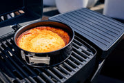 EndersGasgrill Urban II Pro, parrilla de mesa, función de asado, cocción y horneado, 2 quemadores de acero inoxidable, con termómetro para parrilla, parrilla para balcón y camping, carcasa de aluminio fundido, rejilla de hierro fundido, #2062