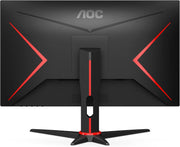 AOC - Monitor Gaming 24G2SPAE - Pantalla FHD 24" 165 Hz, 1 ms MPRT, FreeSync, G-Sync Compatible, Altavoz (1920 x 1080, VGA, HDMI, DisplayPort) Negro/Rojo