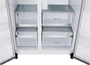 Frigorífico Side by Side LG GSGV81PYLL, Clase E, 635 L, Instaview, frigorífico con congelador, dispensador de hielo, hielo picado y agua, Total NoFrost, compresor Smart Inverter, Wi-Fi